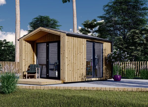 Gartenbüro PIA (34 mm + Holzverschalung), 3x3 m, 9 m² avp.ui.product_images.thumbnail 1