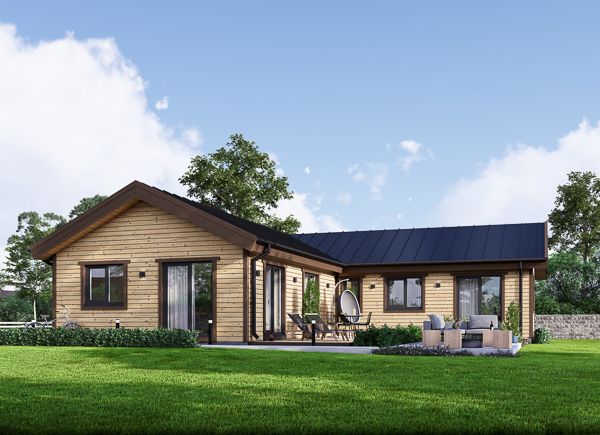 Schlüsselfertiges Holzhaus zum Wohnen PAULA RV (Isoliert, KfW55), 118 m² avp.ui.product_images.thumbnail 1