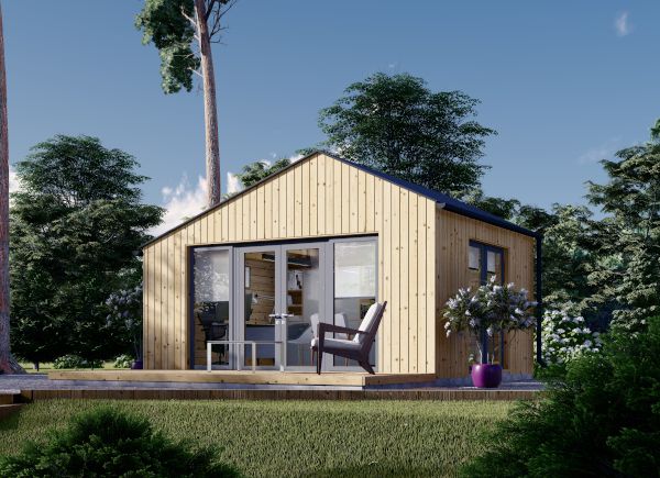 Gartenhaus aus Holz TONIA (Isoliert, 34 mm + Holzverschalung), 5x4 m, 20 m² avp.ui.product_images.thumbnail 1