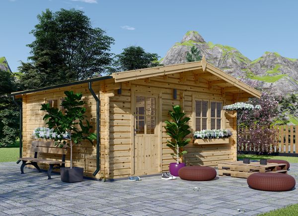 Gartenhaus aus Holz NINA (44 mm), 6x6 m, 36 m² avp.ui.product_images.thumbnail 1