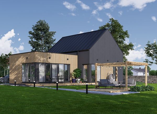 Fertighaus aus Holz MIRABEL PV (Isoliert, KfW55), 70 m² avp.ui.product_images.thumbnail 1