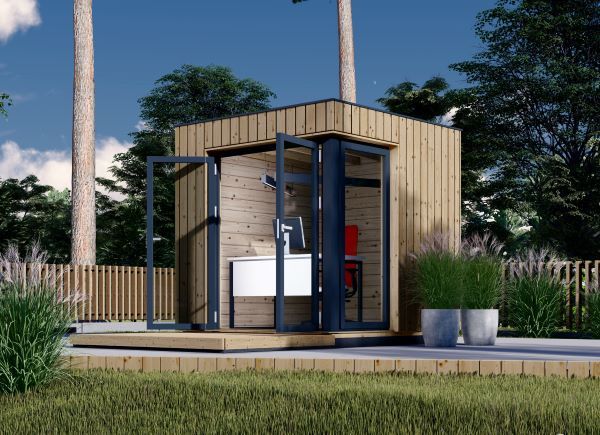 Gartenbüro PREMIUM (34 mm + Holzverschalung), 2x2 m, 4 m² avp.ui.product_images.thumbnail 1