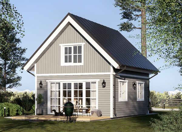 Kleines Holzhaus zum Wohnen KARINA RV (Isoliert, KfW55), 46 m² avp.ui.product_images.thumbnail 1