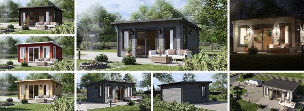 Gartenhaus aus Holz ESSEX (44 mm), 5x4 m, 20 m²