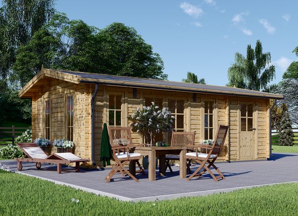 Gartenhaus aus Holz LEA (44 mm), 7x4 m, 28 m² avp.ui.product_images.thumbnail 1