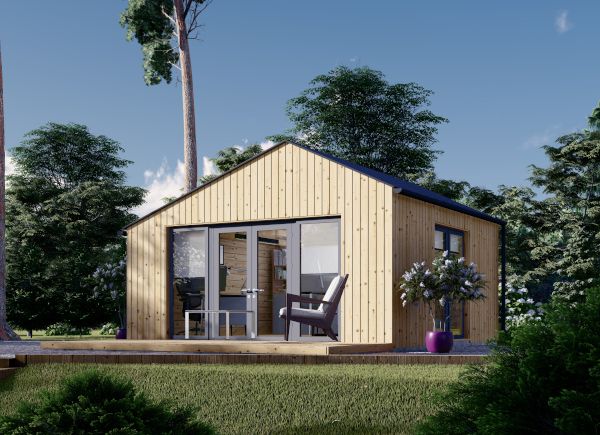 Gartenhaus aus Holz TONIA (Isoliert, 34 mm + Holzverschalung), 5x5 m, 25 m² avp.ui.product_images.thumbnail 1