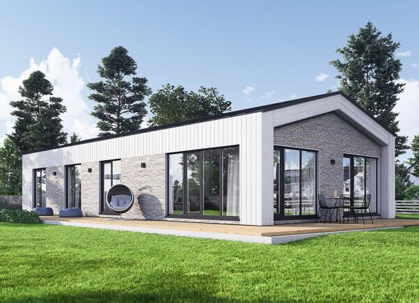 Fertighaus aus Holz ROBERTA PV (Isoliert, KfW55), 95 m² avp.ui.product_images.thumbnail 1