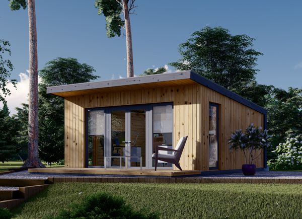 Gartenhaus aus Holz EVELIN (34 mm + Holzverschalung), 5x5 m, 25 m² avp.ui.product_images.thumbnail 1