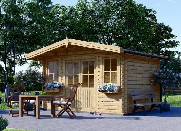 Gartenhaus aus Holz OLYMP (44 mm), 4x3 m, 12 m² avp.ui.product_images.thumbnail 1