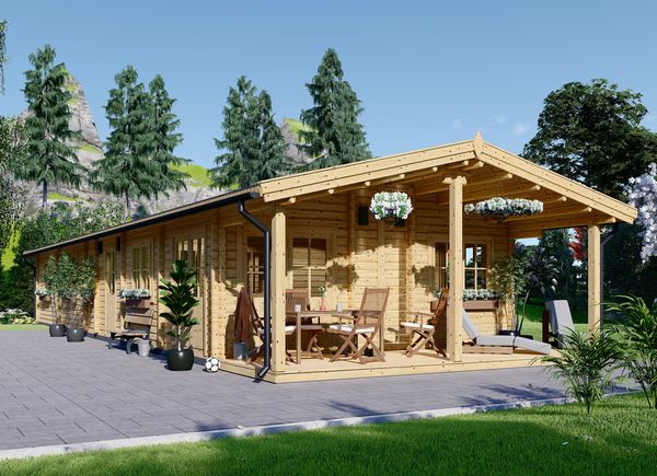 Mobilheim aus Holz BOSTON M (Isoliert, 44+44 mm), 6x19 m, 114 m² avp.ui.product_images.thumbnail 1