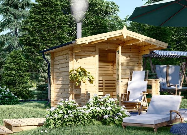 Gartensauna ELDA (44 mm), 2,5x2,9 m, 7 m² avp.ui.product_images.thumbnail 1