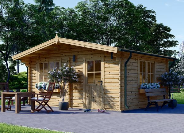 Gartenhaus aus Holz DREUX (44 mm), 5x4 m, 20 m² avp.ui.product_images.thumbnail 1