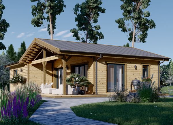 Holzwohnhaus ADELE (PREMIUM Isoliert, KfW 40, 44 mm + Holzverschalung), 63 m² avp.ui.product_images.thumbnail 1