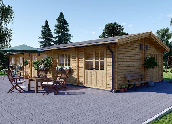 Mobilheim aus Holz BRIGHTON M (Isoliert, 44+44 mm), 15x6 m, 90 m² avp.ui.product_images.thumbnail 1