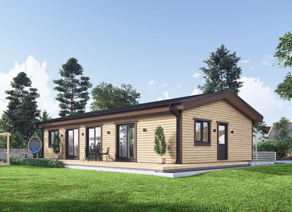Schlüsselfertiges Holzhaus zum Wohnen JULIA RV (Isoliert, KfW55), 95 m² avp.ui.product_images.thumbnail 1