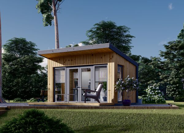 Gartenhaus aus Holz EVELIN (34 mm + Holzverschalung), 4x3 m, 12 m² avp.ui.product_images.thumbnail 1