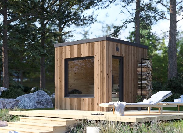 Gartensauna OKO (34 mm + Holzverschalung), 2.3x2.3 m, 4.1 m² avp.ui.product_images.thumbnail 1