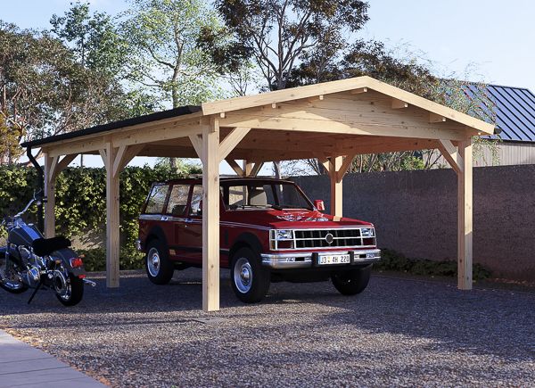 Carport aus Holz für 1 Auto CLASSIC, 4x5.7 m avp.ui.product_images.thumbnail 1