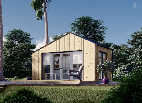 Gartenhaus aus Holz TONIA (Isoliert, 34 mm + Holzverschalung), 5x3 m, 15 m² avp.ui.product_images.thumbnail 1