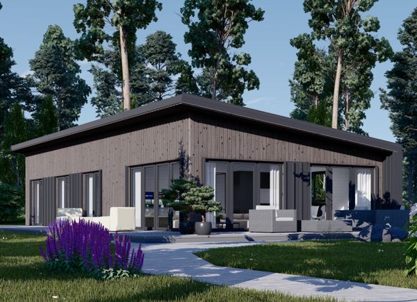 Modernes Schwedenhaus ZOE (PREMIUM Isoliert, KfW 40, 44 mm + Holzverschalung), 96 m² avp.ui.product_images.thumbnail 1