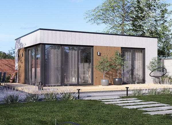 Gartenbüro PREMIUM (34 mm + Holzverschalung), 6.5x4.5 m, 26 m² avp.ui.product_images.thumbnail 1