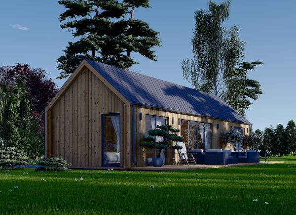 Blockbohlenhaus ADALINE (34 mm + Holzverschalung ), 50 m² avp.ui.product_images.thumbnail 1