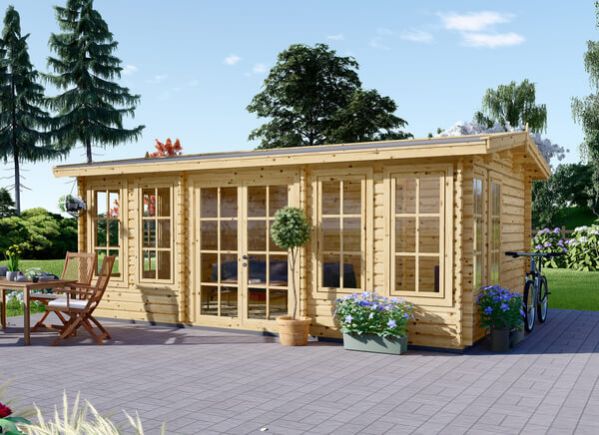 Gartenhaus aus Holz DEVON (44 mm), 6x4 m, 24 m² avp.ui.product_images.thumbnail 1