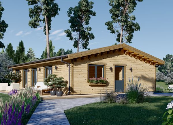 Holzwohnhaus JULIA (PREMIUM Isoliert, KfW 40, 44 mm + Holzverschalung), 96 m² avp.ui.product_images.thumbnail 1