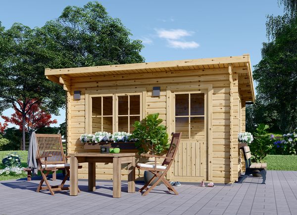 Gartenhaus aus Holz BRETA (28 mm), 3x4 m, 12 m²