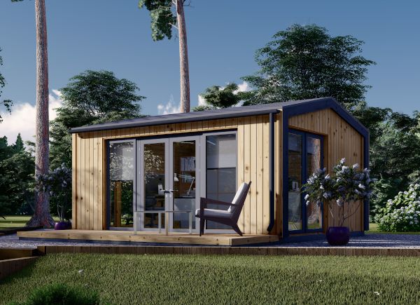 Gartenhaus aus Holz EMMY (Isoliert, 34 mm + Holzverschalung), 5x4 m, 20 m² avp.ui.product_images.thumbnail 1