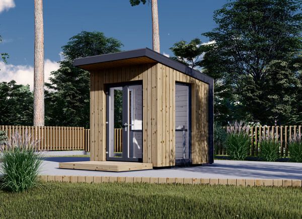 Gartenbüro EVELIN (34 mm + Holzverschalung), 2x2 m, 4 m² avp.ui.product_images.thumbnail 1