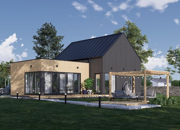 Holzhaus zum Wohnen MIRABEL RV (Isoliert, KfW55), 70 m² avp.ui.product_images.thumbnail 1