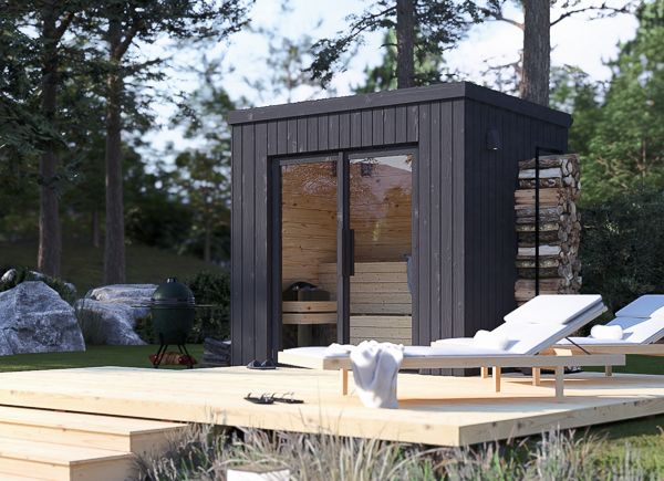 Gartensauna OKO (34 mm + Holzverschalung), 2.3x1.6 m, 2.7 m² avp.ui.product_images.thumbnail 1