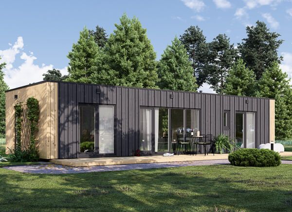 Holzhaus BELLA 1 (Isoliert, 44 mm + Holzverschalung), 46 m² avp.ui.product_images.thumbnail 1