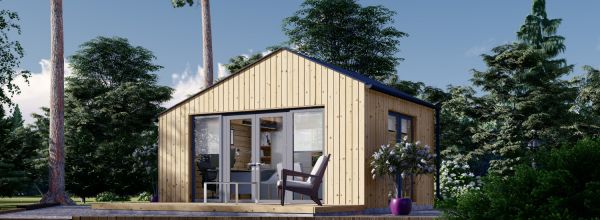 Gartenhaus aus Holz TONIA (34 mm + Holzverschalung), 5x4 m, 20 m²