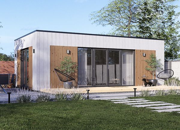 Gartenbüro PREMIUM (34 mm + Holzverschalung), 7x4 m, 25 m² avp.ui.product_images.thumbnail 1