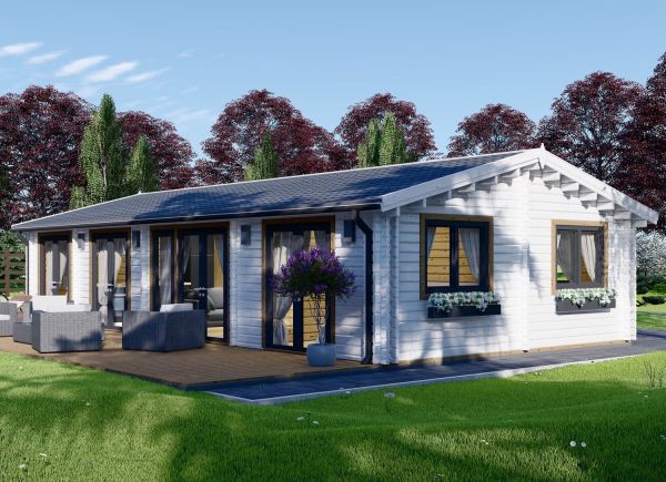 Blockbohlenhaus AGNES S (Isoliert, 44+44 mm), 75 m² avp.ui.product_images.thumbnail 1