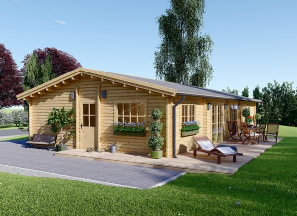 Blockbohlenhaus LIMOGES (66 mm), 103 m² avp.ui.product_images.thumbnail 1