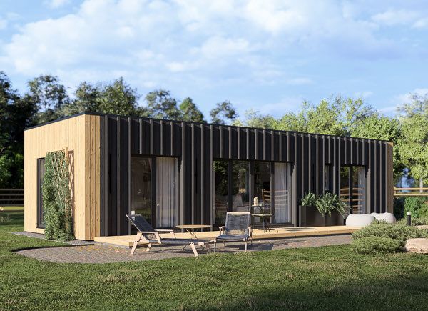 Holzhaus zum Wohnen BELLA 1 RV (Isoliert, KfW55), 46 m² avp.ui.product_images.thumbnail 1