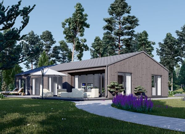 Modernes Schwedenhaus ELIZA (PREMIUM Isoliert, KfW 40, 44 mm + Holzverschalung), 115 m² avp.ui.product_images.thumbnail 1