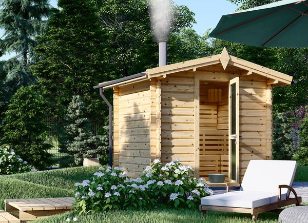 Gartensauna kaufen Aussensauna Bausatz für den Garten