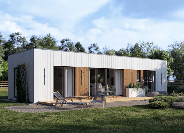 Fertighaus aus Holz BELLA 1 PV (Isoliert, KfW55), 46 m² avp.ui.product_images.thumbnail 1