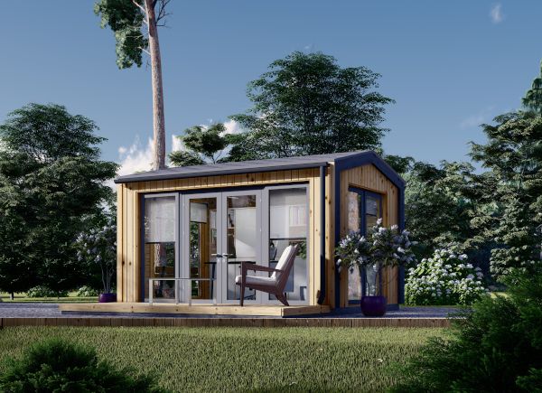 Gartenhaus aus Holz EMMY (Isoliert, 34 mm + Holzverschalung), 4x3 m, 12 m² avp.ui.product_images.thumbnail 1
