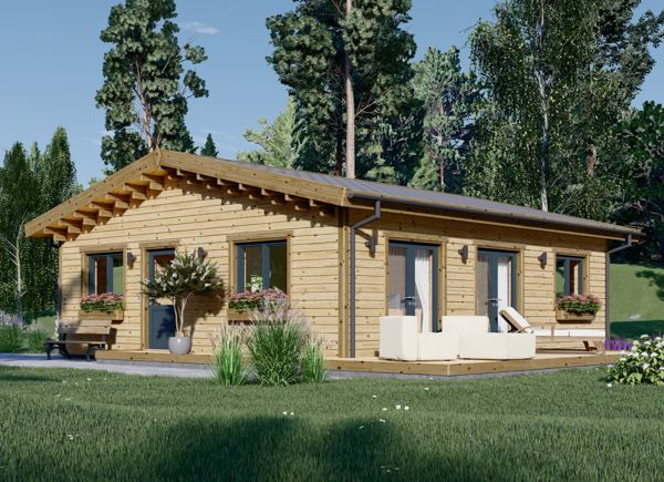 Holzwohnhaus ALICE (PREMIUM Isoliert, KfW 40, 44 mm + Holzverschalung), 65 m² avp.ui.product_images.thumbnail 1