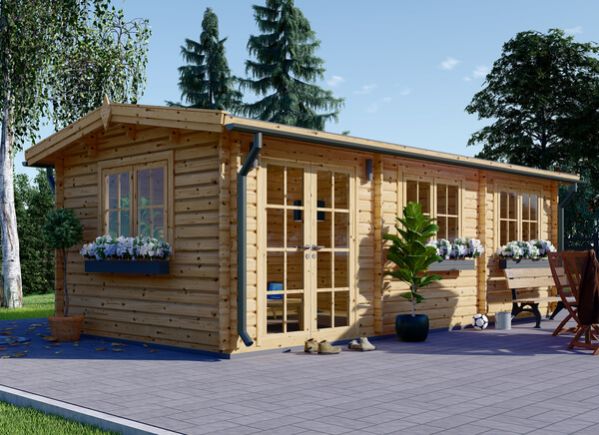 Gartenhaus aus Holz NORA (44 mm), 7x3.5 m, 24 m² avp.ui.product_images.thumbnail 1
