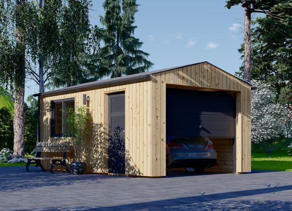 Holzgaragen Bausätze: Kaufen Sie eine solide Garage aus Holz