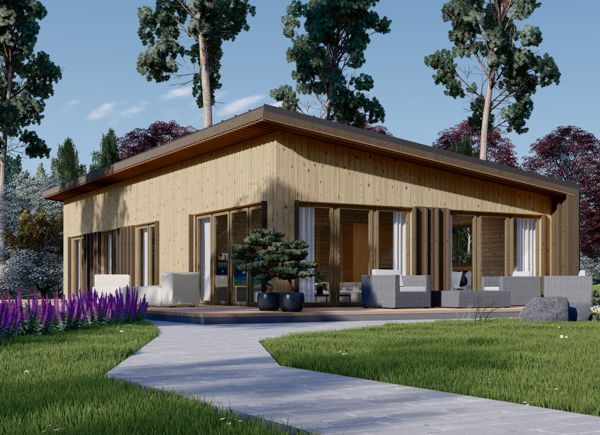 Holzwohnhaus ZOE (PREMIUM Isoliert, KfW 40, 44 mm + Holzverschalung), 96 m² avp.ui.product_images.thumbnail 1