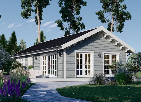 Schwedenhaus Bungalow ANICA (PREMIUM Isoliert, KfW 40, 44 mm + Holzverschalung), 65 m² avp.ui.product_images.thumbnail 1