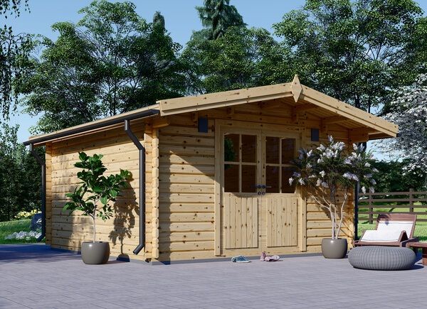 Gartenhaus aus Holz PALMA (34 mm), 4x4 m, 16 m² avp.ui.product_images.thumbnail 1