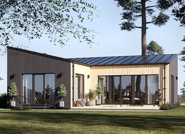 Kleines Holzhaus zum Wohnen GINNY RV (Isoliert, KfW55), 49 m² avp.ui.product_images.thumbnail 1